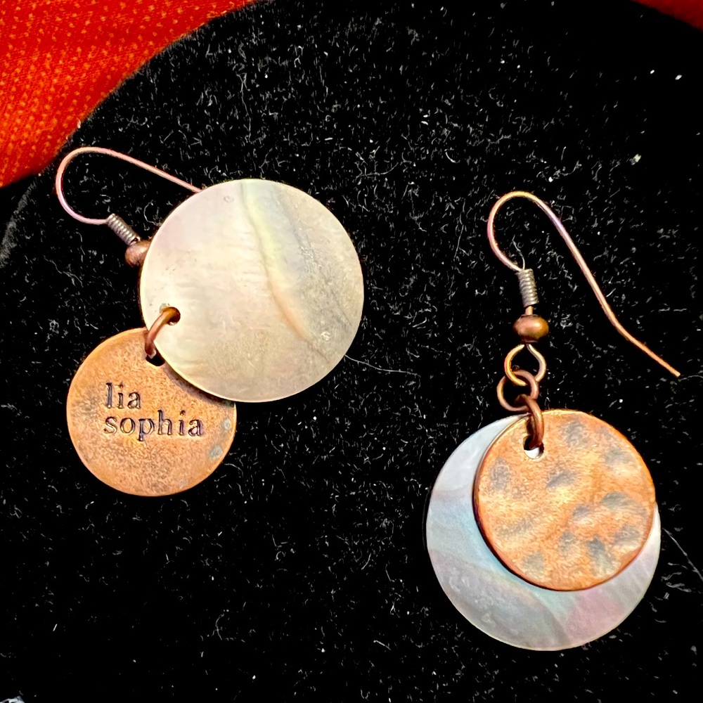 Lia Sophia fish hook earrings